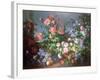 Flowers, Fruit with a Monkey and a Parrot-Jean-Baptiste Monnoyer-Framed Giclee Print