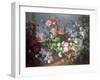 Flowers, Fruit with a Monkey and a Parrot-Jean-Baptiste Monnoyer-Framed Giclee Print