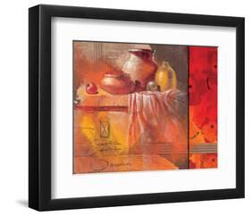 Flowers & Fruit-Joadoor-Framed Art Print