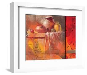 Flowers & Fruit-Joadoor-Framed Art Print