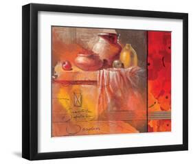 Flowers & Fruit-Joadoor-Framed Art Print