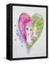 Flowers Heart-Oxana Zaika-Framed Stretched Canvas