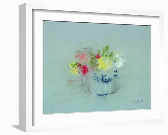 Flowers in a Blue and White Jar-Hercules Brabazon Brabazon-Framed Giclee Print