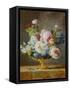 Flowers in a Blue Vase, 1782-Anne Vallayer-coster-Framed Stretched Canvas