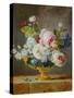 Flowers in a Blue Vase, 1782-Anne Vallayer-coster-Stretched Canvas