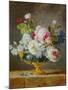 Flowers in a Blue Vase, 1782-Anne Vallayer-coster-Mounted Giclee Print