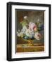 Flowers in a Blue Vase, 1782-Anne Vallayer-coster-Framed Giclee Print