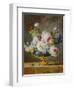 Flowers in a Blue Vase, 1782-Anne Vallayer-coster-Framed Giclee Print