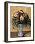 Flowers in a Blue Vase, 1873-1875-Paul Cézanne-Framed Giclee Print