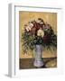 Flowers in a Blue Vase, 1873-1875-Paul Cézanne-Framed Giclee Print