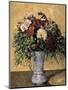 Flowers in a Blue Vase, 1873-1875-Paul Cézanne-Mounted Giclee Print