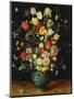 Flowers in a Blue Vase, about 1608-Jan Brueghel the Elder-Mounted Premium Giclee Print