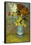 Flowers in a Blue Vase-Vincent van Gogh-Framed Stretched Canvas