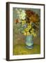 Flowers in a Blue Vase-Vincent van Gogh-Framed Giclee Print