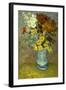 Flowers in a Blue Vase-Vincent van Gogh-Framed Giclee Print