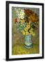 Flowers in a Blue Vase-Vincent van Gogh-Framed Giclee Print