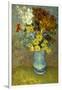 Flowers in a Blue Vase-Vincent van Gogh-Framed Giclee Print