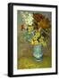 Flowers in a Blue Vase-Vincent van Gogh-Framed Giclee Print