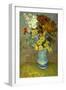 Flowers in a Blue Vase-Vincent van Gogh-Framed Giclee Print