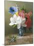 Flowers in a Blue Vase-Arantina Arendsen-Mounted Giclee Print