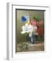 Flowers in a Blue Vase-Arantina Arendsen-Framed Premium Giclee Print