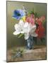 Flowers in a Blue Vase-Arantina Arendsen-Mounted Giclee Print