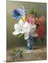 Flowers in a Blue Vase-Arantina Arendsen-Mounted Premium Giclee Print