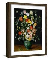 Flowers in a Blue Vase-Jan Brueghel the Elder-Framed Giclee Print