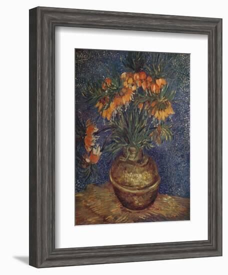 'Flowers in a Brass Vase', 1887, (1923)-Vincent van Gogh-Framed Giclee Print