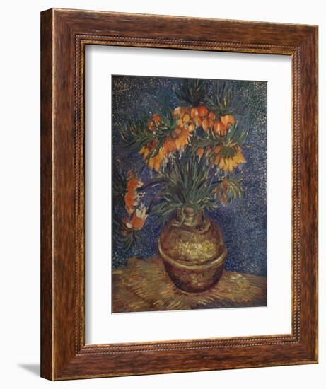 'Flowers in a Brass Vase', 1887, (1923)-Vincent van Gogh-Framed Giclee Print