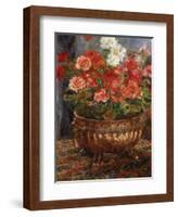 Flowers in a Brazen Vessel, 1880-Pierre-Auguste Renoir-Framed Giclee Print