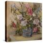 Flowers in a bucket-Miranda Legard-Stretched Canvas