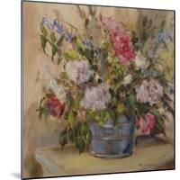 Flowers in a bucket-Miranda Legard-Mounted Giclee Print