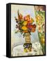 Flowers in a Chinese Vase (Oil on Canvas)-George Leslie Hunter-Framed Stretched Canvas