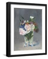 Flowers in a Crystal Vase, C.1882-Edouard Manet-Framed Giclee Print