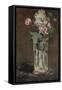 Flowers in a Crystal Vase-Edouard Manet-Framed Stretched Canvas