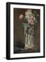 Flowers in a Crystal Vase-Edouard Manet-Framed Premium Giclee Print