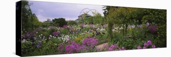 Flowers in a Garden, Foundation Claude Monet, Giverny, France-null-Stretched Canvas