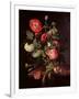 Flowers in a Glass Vase, 1667-Jacob van Walscapelle-Framed Giclee Print