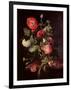 Flowers in a Glass Vase, 1667-Jacob van Walscapelle-Framed Giclee Print