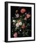 Flowers in a Glass Vase, C.1660-Jan Davidsz de Heem-Framed Premium Giclee Print