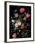 Flowers in a Glass Vase, C.1660-Jan Davidsz de Heem-Framed Giclee Print