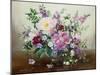 Flowers in a Glass Vase-Albert Williams-Mounted Giclee Print