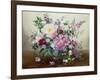 Flowers in a Glass Vase-Albert Williams-Framed Giclee Print