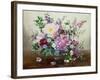 Flowers in a Glass Vase-Albert Williams-Framed Giclee Print