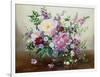 Flowers in a Glass Vase-Albert Williams-Framed Giclee Print