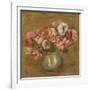 Flowers in a Green Vase, 1906 (Oil on Canvas)-Pierre Auguste Renoir-Framed Giclee Print