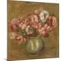 Flowers in a Green Vase, 1906 (Oil on Canvas)-Pierre Auguste Renoir-Mounted Giclee Print