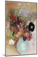 Flowers in a Green Vase, 1910-Odilon Redon-Mounted Giclee Print