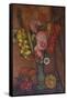 Flowers in a Green Vase-Mark Gertler-Framed Stretched Canvas